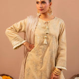 3PC Stitched Festive Embroidered Suit (No057)