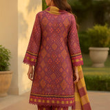 3PC Unstitched Printed Lawn Silk Suit (SUNS7ASI161)