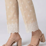 1PC Stitched Cambric Embroidered Bottom (TPS25E041)