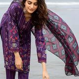 3PC Unstitched Printed Silk Lawn Suit (SUNS7ASI312)