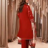 3PC STITCHED LUXURY LAWN EMBROIDERED SUIT