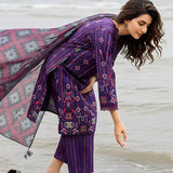 3PC Unstitched Printed Silk Lawn Suit (SUNS7ASI312)
