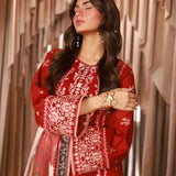 3PC STITCHED LUXURY LAWN EMBROIDERED SUIT