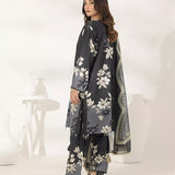3PC Unstitched Printed Lawn Silk Suit (ASI290)