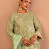 3Pc Unstitched Festive Embroidered Suit (No058)