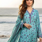 3PC Unstitched Printed Silk Lawn Suit (SUNS7ASI313)