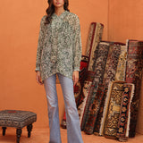 1pc - Stitched Printed Chiffon Top