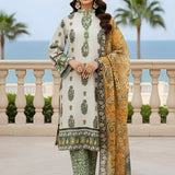 3PC Unstitched Printed Silk Lawn Suit (SUNS7ASI314)