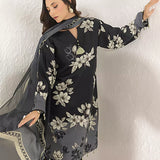 3PC Unstitched Printed Lawn Silk Suit (ASI290)