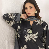 3PC Unstitched Printed Lawn Silk Suit (ASI290)