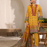 3PC Stitched Dobby Embroidered Suit (SPL3PEC041)