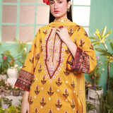 3PC STITCHED LUXURY LAWN EMBROIDERED SUIT