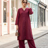 2PC Stitched Crepe suit (SS25PBC700)