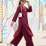 2PC Stitched Crepe suit (SS25PBC700)