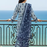 3PC Unstitched Printed Silk Lawn Suit (SUNS7ASI315)