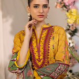 3PC Stitched Dobby Embroidered Suit (SPL3PEC041)