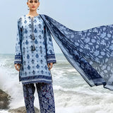 3PC Unstitched Printed Silk Lawn Suit (SUNS7ASI315)