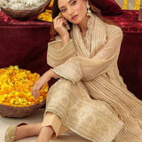 3PC Unstitched Festive Embroidered Suit (SUNS7JI057)