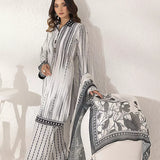 3PC Unstitched Printed Lawn Silk Suit (ASI289)