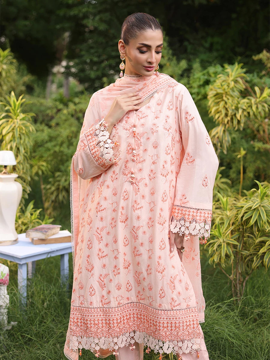 unstitched suits, unstitched sale,3 piece Cambric suit unstitched,3 piece suit for women,embroidered pakistani dress,luxury unstitched collection,UNW24CK007UT