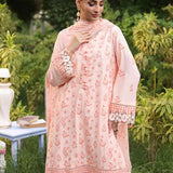 3PC STITCHED CHIKANKARI CAMBRIC EMBROIDERED SUIT (CK007)