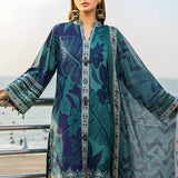 3PC Unstitched Printed Silk Lawn Suit (SUNS7ASI316)
