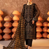 3PC Stitched Festive Embroidered Suit (SUNW6JI026)