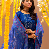 3Pc Unstitched Festive Embroidered Suit (No061)