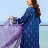 3PC Unstitched Printed Silk Lawn Suit (SUNS7ASI317)
