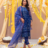 3Pc Unstitched Festive Embroidered Suit (No061)