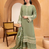 3PC Stitched Velvet Embroidered Suit (WP7L3PEF485)