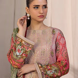 3PC Stitched Viscose Embroidered Suit (SPL3PEC043)