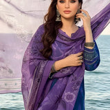 3PC Unstitched Printed Silk Lawn Suit (SUNS7ASI317)