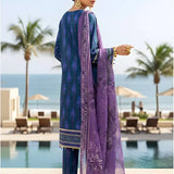 3PC Unstitched Printed Silk Lawn Suit (SUNS7ASI317)