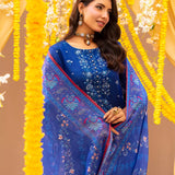 3PC Stitched Festive Embroidered Suit (No061)