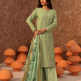 3PC Stitched Festive Embroidered Suit (SUNW6JI029)