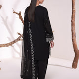 MONOCHROME EMBROIDERED LAWN SUIT