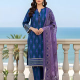 3PC Unstitched Printed Silk Lawn Suit (SUNS7ASI317)