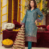 3PC Unstitched Festive Embroidered Suit (SUNS7JI052)