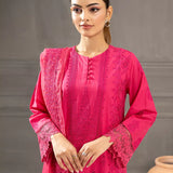 3PC Stitched Cambric Embroidered Suit (PML3PBC290)