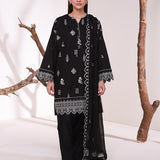 MONOCHROME EMBROIDERED LAWN SUIT