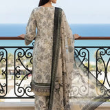 3PC Unstitched Printed Silk Lawn Suit (SUNS7ASI318)