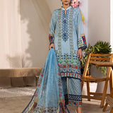 3PC stitched Poly Viscose Embroidered Suit (SPL3PEC044)