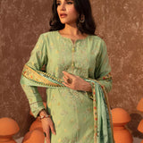3PC Unstitched Festive Embroidered Suit (SUNW6JI029)