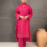 3PC Stitched Cambric Embroidered Suit (PML3PBC290)