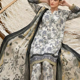 3PC Unstitched Printed Silk Lawn Suit (SUNS7ASI318)