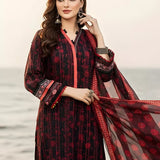 3PC Unstitched Printed Silk Lawn Suit (SUNS7ASI319)