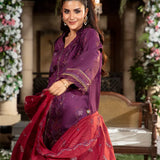 3PC Unstitched Festive Embroidered Suit (SUNW7NO081)