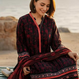 3PC Unstitched Printed Silk Lawn Suit (SUNS7ASI319)