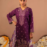 3PC Stitched Festive Embroidered Suit (NO063)